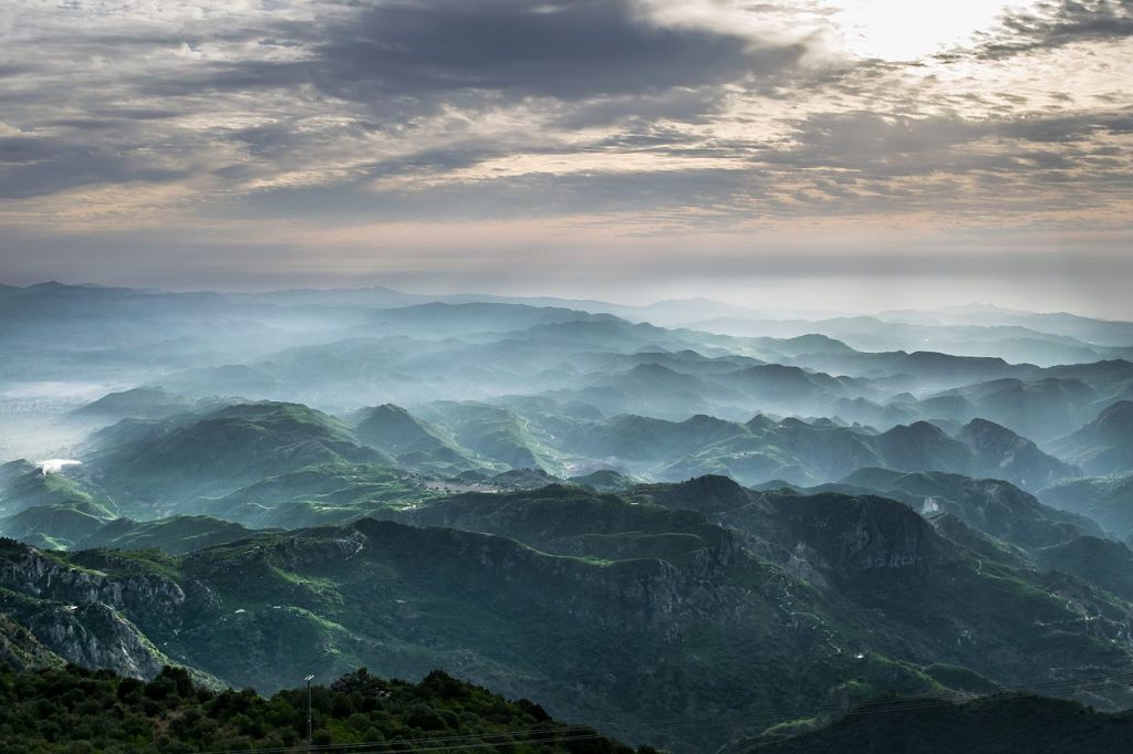 mountain top view