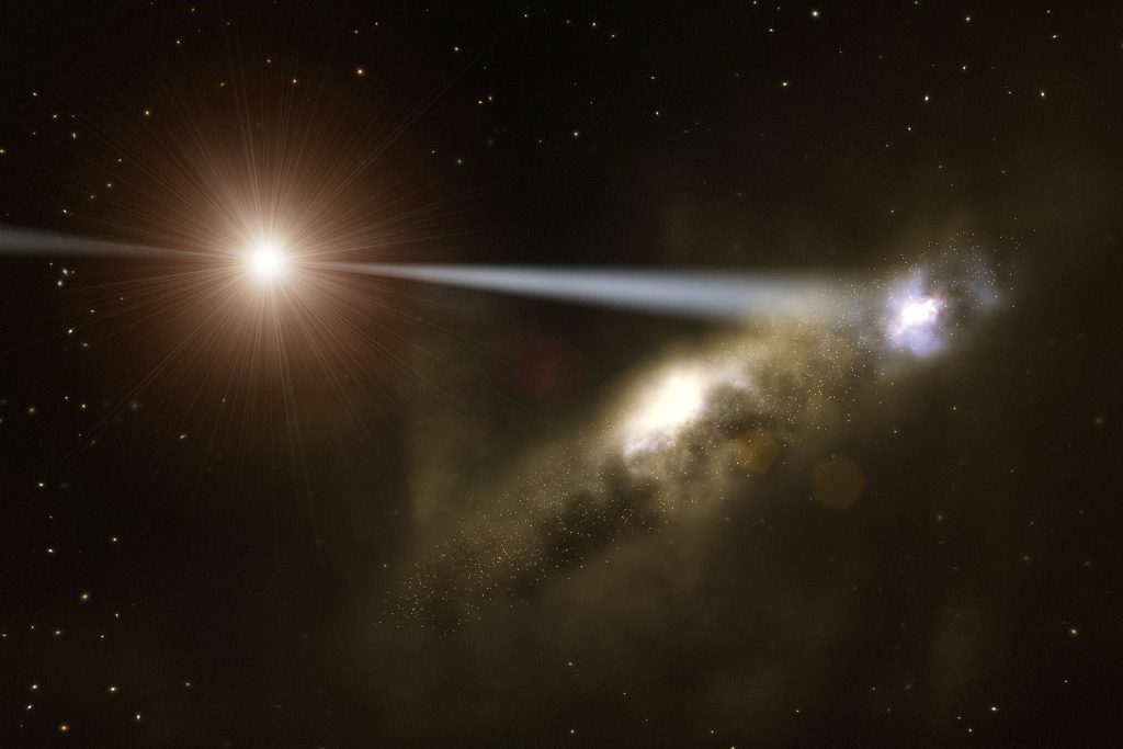 black hole galaxy universe