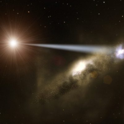 black hole galaxy universe