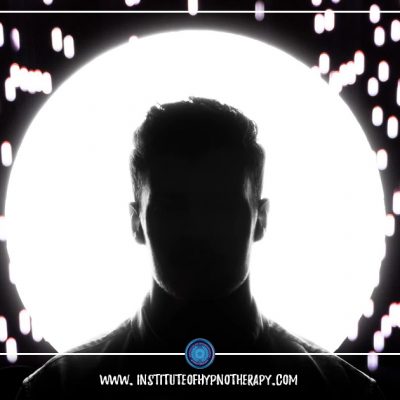 man with white light background