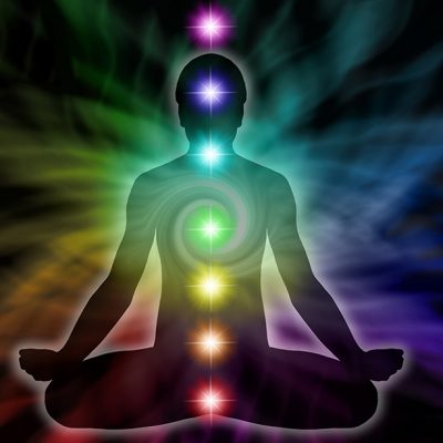 colorful yoga chakra
