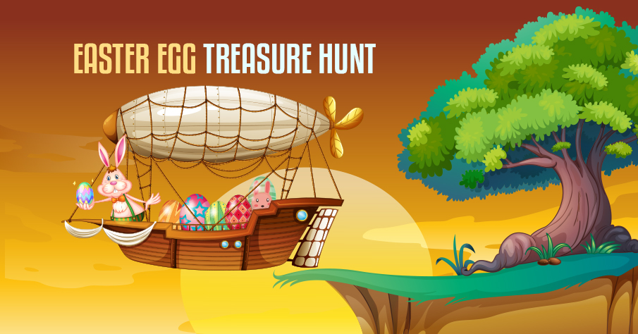 Easter egg Treasure Hunt | spring fundraising ideas
