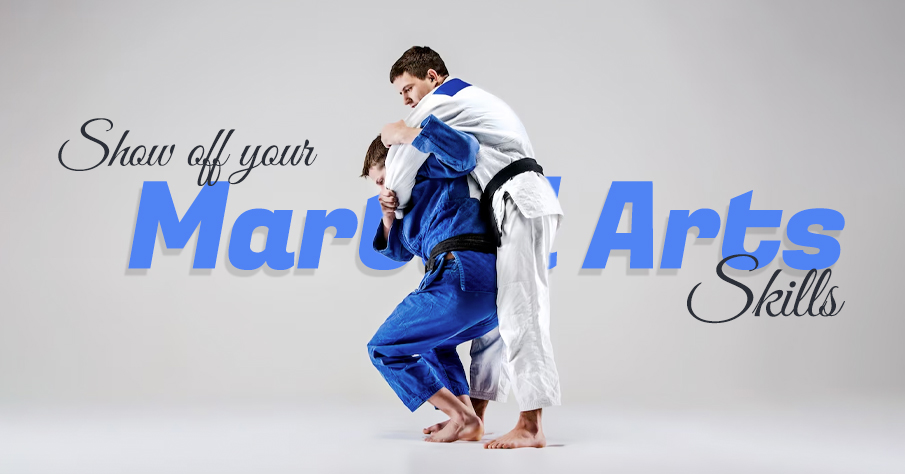 Show off martial arts skill