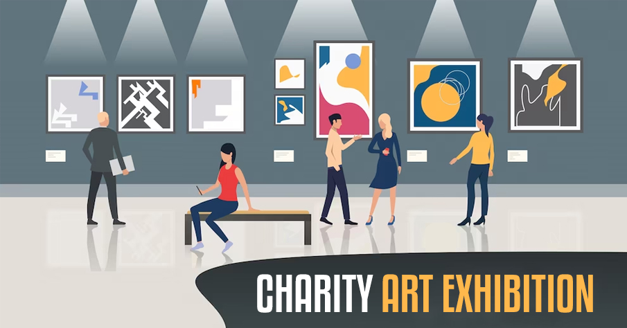 Charity-art-exhibition | Club fundraising ideas
