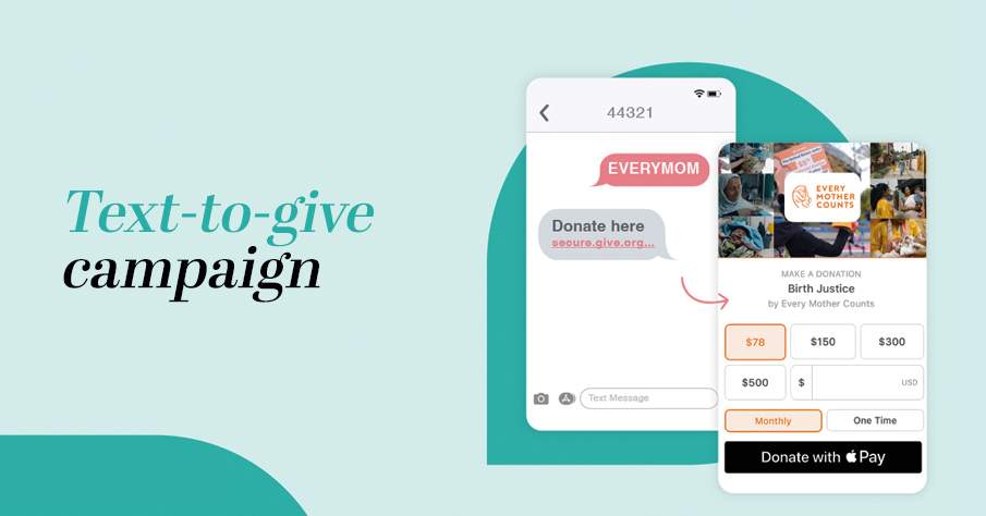 Text to give campaign | elementary fundraising ideas