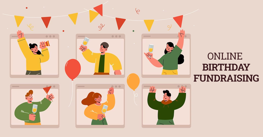 Online birthday fundraising