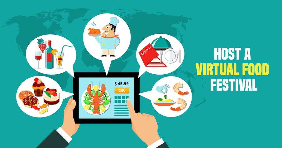host a virtual food festival